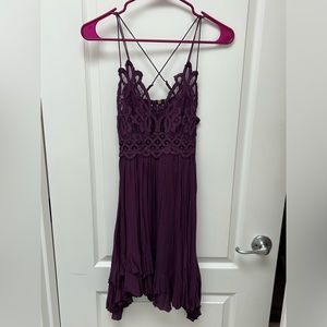 Free people Adela slip dress (purple) NWT